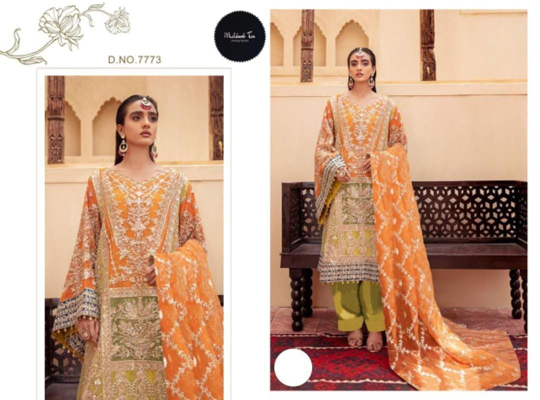 Mehboob Tex Aliya 1 Heavy Festive Wear Embroidery Pakistani Salwar Kameez Collection